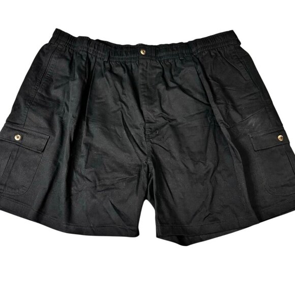 Creekwood Other - Creekwood Mens 4X Shorts Black Cargo Elastic Waist and Zipper Never worn NWOT